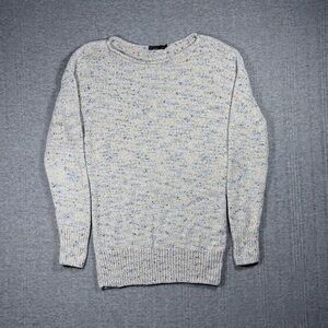 Prana Cypris Sweater Chenille White Multicolor Womens Medium Soft Cozy